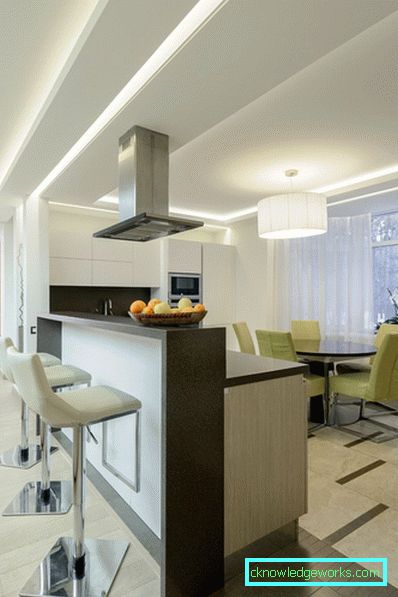 Design cucina-soggiorno di 18 metri quadrati. m Design cucina-soggiorno di 18 metri quadrati. m