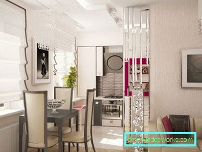 Design cucina-soggiorno di 30 metri quadrati. m Design cucina-soggiorno di 30 metri quadrati. m