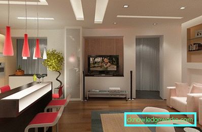 Design cucina-soggiorno di 30 metri quadrati. m Design cucina-soggiorno di 30 metri quadrati. m