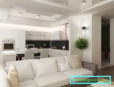 Design cucina-soggiorno di 30 metri quadrati. m Design cucina-soggiorno di 30 metri quadrati. m