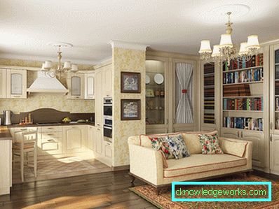 Design cucina-soggiorno di 30 metri quadrati. m Design cucina-soggiorno di 30 metri quadrati. m