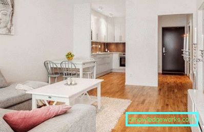 Design cucina soggiorno con zonizzazione - foto interna
