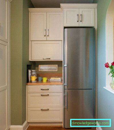 282-Design della cucina con frigorifero