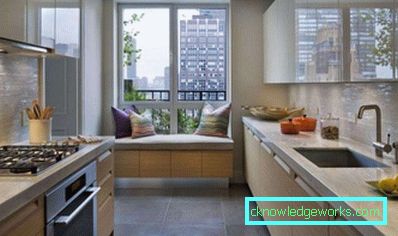 Design della cucina con una finestra - 50 foto interne