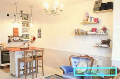 Design della cucina con un'isola - caratteristiche