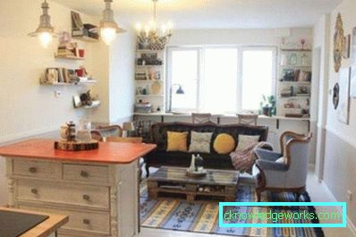 Design della cucina con un'isola - caratteristiche