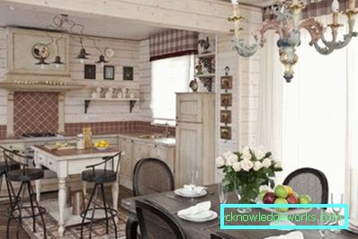 Design della cucina in una casa privata