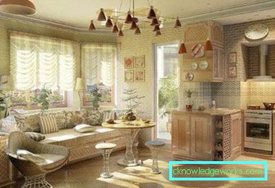 Design della cucina in una casa privata