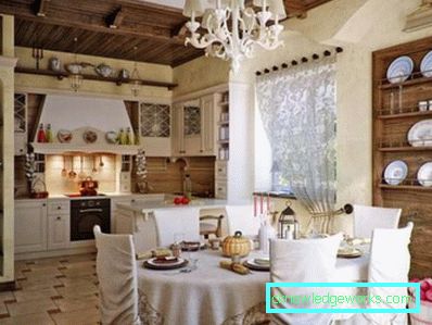 Design della cucina in una casa privata