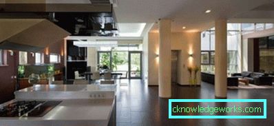 Design della cucina in una casa privata