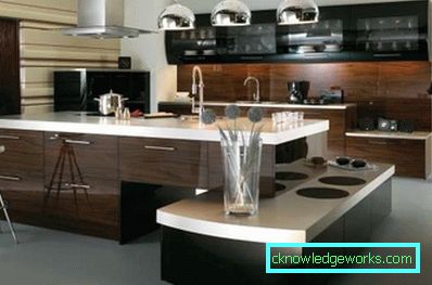 Design della cucina in una casa privata