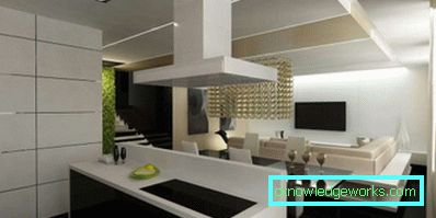 Design della cucina in una casa privata