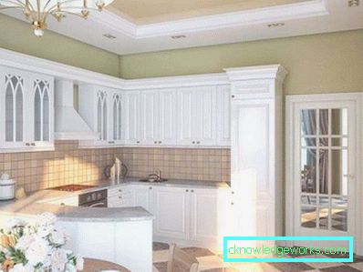 Design della cucina in una casa privata