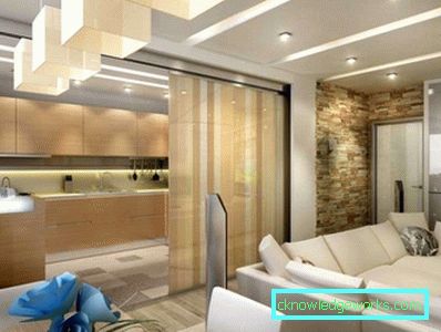 Design della cucina in un monolocale