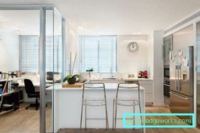 Design della cucina in un monolocale