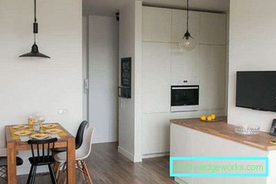Design della cucina in un monolocale
