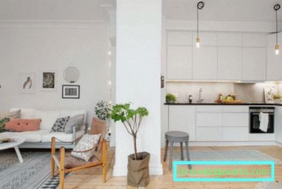 Design della cucina in un monolocale