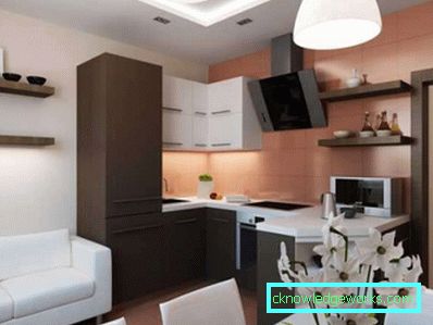 Design della cucina in un monolocale
