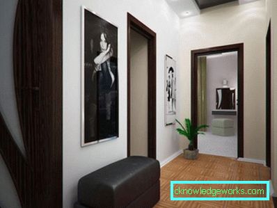 Progettazione di un corridoio quadrato nell'appartamento - foto reali Progettazione di un corridoio quadrato nell'appartamento - foto reali
