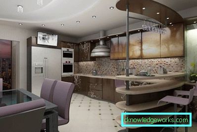 Piccola cucina ad angolo con un bar Piccola cucina ad angolo con un bar
