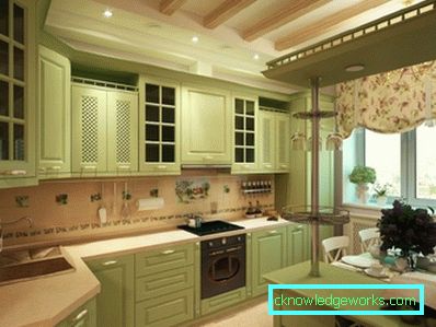 Piccola cucina ad angolo con un bar Piccola cucina ad angolo con un bar