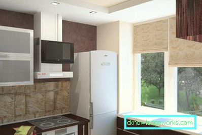 Progettare una piccola cucina di 5 metri quadrati con un frigorifero Progettare una piccola cucina di 5 metri quadrati con un frigorifero
