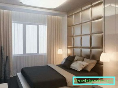 Camera da letto di design di 16 mq in stile moderno - foto interna Camera da letto di design di 16 mq in stile moderno - foto interna