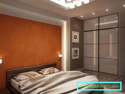 Camera da letto di design di 16 mq in stile moderno - foto interna Camera da letto di design di 16 mq in stile moderno - foto interna