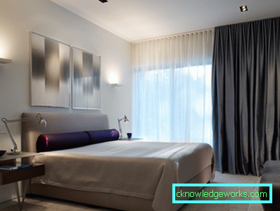 Camera da letto di design di 16 mq in stile moderno - foto interna Camera da letto di design di 16 mq in stile moderno - foto interna