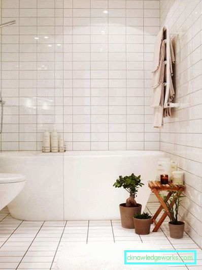 Design del bagno con un piccolo bagno combinato con un bagno nel Krusciov