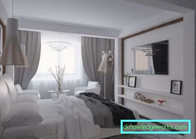 Foto dei migliori disegni per la camera da letto di 15 metri quadrati. m in stile moderno