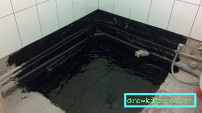 Bagno impermeabilizzante sotto le piastrelle