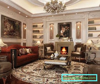 Soggiorno in stile inglese - Foto di interni e caratteristiche di stile