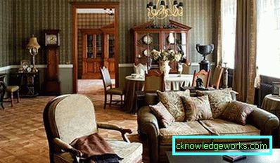 Soggiorno in stile inglese - Foto di interni e caratteristiche di stile