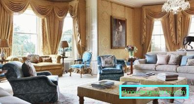 Soggiorno in stile inglese - Foto di interni e caratteristiche di stile