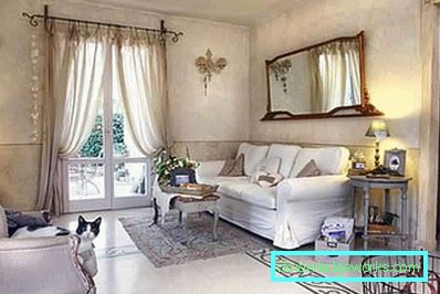 Soggiorno in stile provenzale - caratteristiche interne di foto e stile