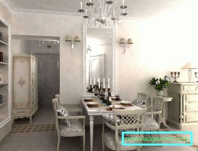 Soggiorno in stile provenzale - caratteristiche interne di foto e stile