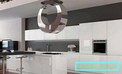 Cucina interna in stile moderno