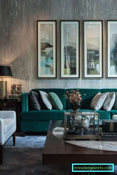 Interno di un piccolo soggiorno in un piccolo appartamento - 50 esempi di foto