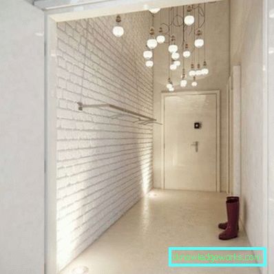 Corridoio interno nell'appartamento - soluzioni fotografiche per una stanza grande e piccola