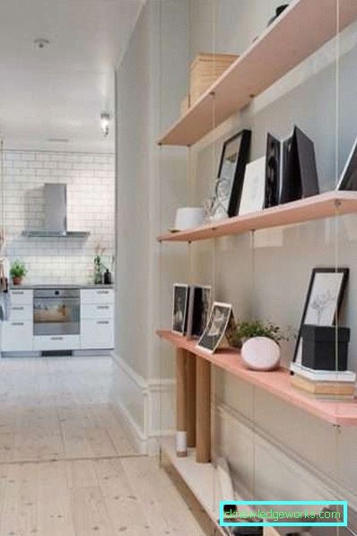 Corridoio interno nell'appartamento - soluzioni fotografiche per una stanza grande e piccola