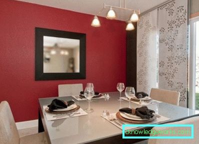 Cucina rossa negli interni - la scelta del design