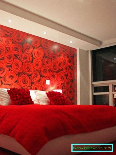 Camera da letto rossa