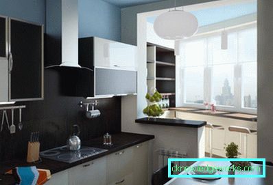 Cucina combinata con una camera o un corridoio Cucina combinata con una camera o un corridoio