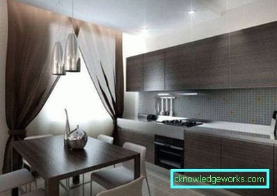 Cucina 14 mq - foto di design elegante con balcone e divano