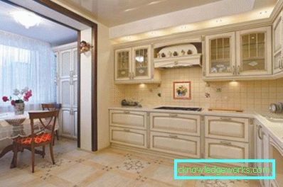 Cucina sul balcone o loggia