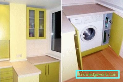 Cucina sul balcone o loggia