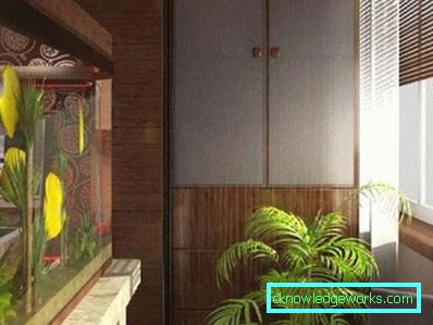 Cucina sul balcone o loggia