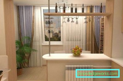 Cucina sul balcone o loggia