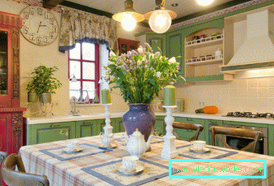Cucina in una casa di legno - finitura